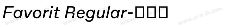 Favorit Regular字体转换